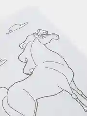 Карамельный раскраска серии "Веселая кисточка" с героями мультфильмов про трех богатырей и коня Юлия