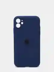 Синий меланж чехол Silicone Case для iPhone 13 /11/12/12 ProMax с защитой камеры с бархатной подкладкой