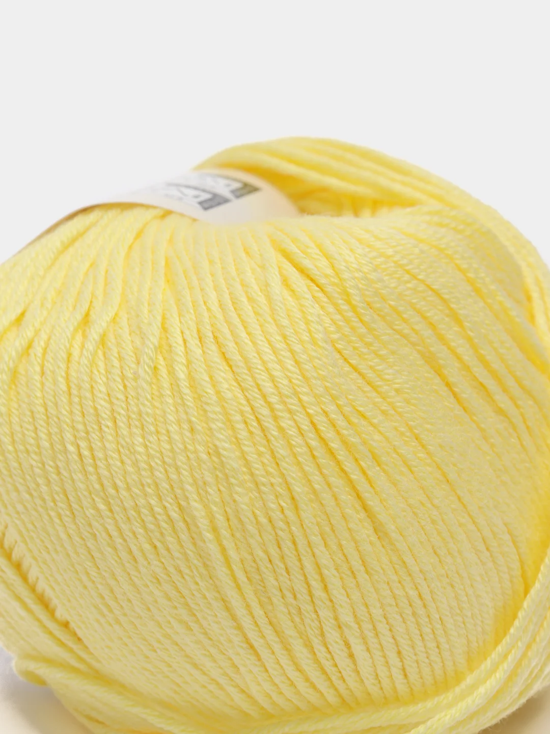 Желтый пряжа YarnArt Baby cotton, 50 г, 165 м, акрил и хлопок