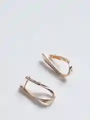 Серьги с позолотой без вставок геометрической формы Xuping