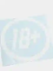 Белый наклейка на авто "18+", на стекло кузов
