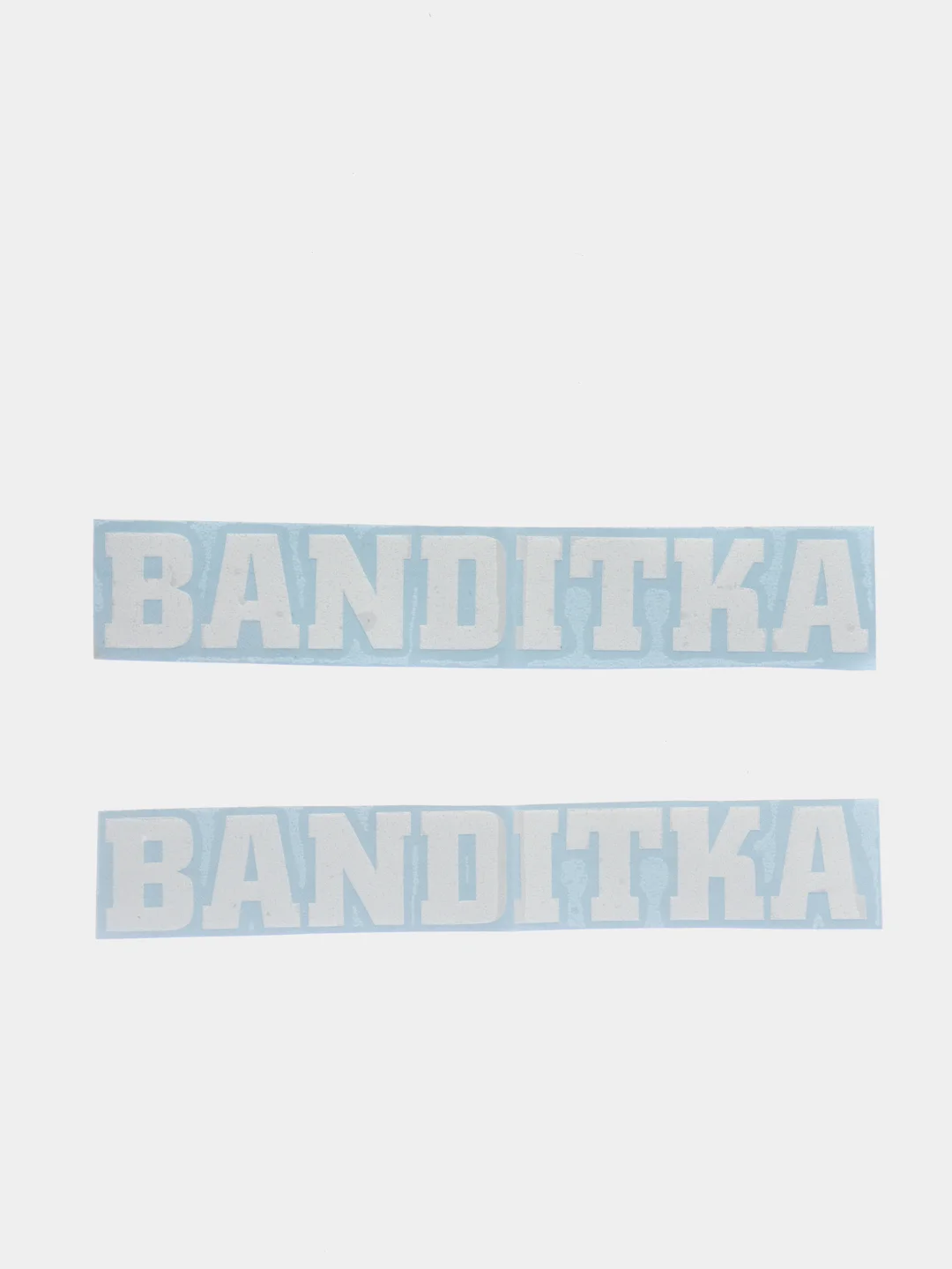Белый наклейка на авто BANDITKA, на стекло кузова