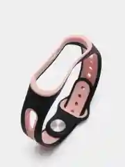 Розовый силиконовый ремешок спортивный для Xiaomi Mi Band 3 / 4 / 5/ 6