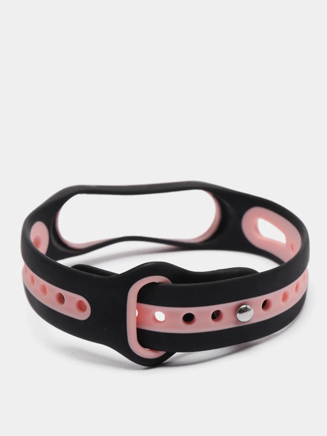 Розовый силиконовый ремешок спортивный для Xiaomi Mi Band 3 / 4 / 5/ 6
