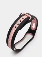 Розовый силиконовый ремешок спортивный для Xiaomi Mi Band 3 / 4 / 5/ 6