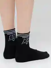 Угольный носки женские с принтом