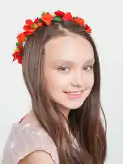 Красный ободок для девочки для волос