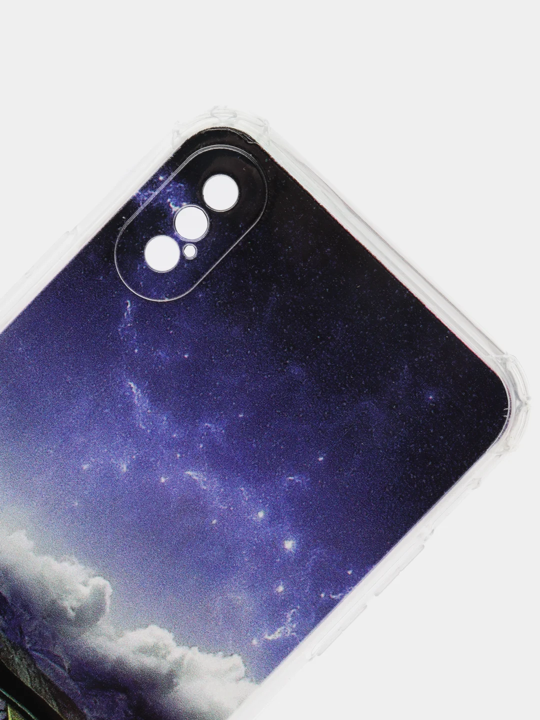 Аметистовый чехол Apple iPhone X / Xs чехол силиконовый с рисунком