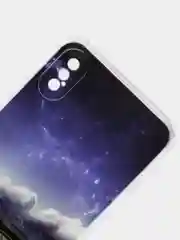 Аметистовый чехол Apple iPhone X / Xs чехол силиконовый с рисунком