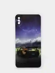 Аметистовый чехол Apple iPhone X / Xs чехол силиконовый с рисунком