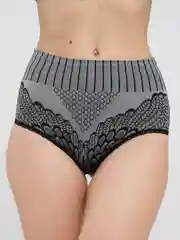 Серебряный женские утягивающие трусы слипы