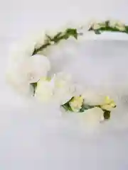 Белый ободок для девочки для волос