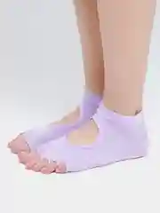 Лавандовый носки для йоги и танцев, нескользящие