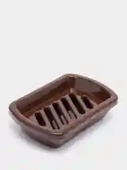 Коричневый мыльница с решеткой