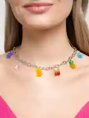 Цепочка украшение на шею с подвеской "Мишки"