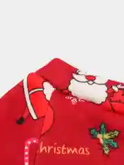 Красный утепленный свитер, кофта,футболка с новогодним принтом для собак,кошек и домашних питомцев