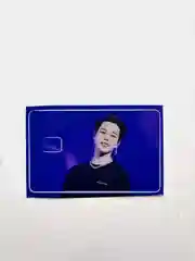 Голубой наклейка на банковскую карту "BTS: Пак Чимин"
