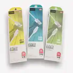 Кабель зарядный, Micro-USB/Type-C/Lightning, 1 м