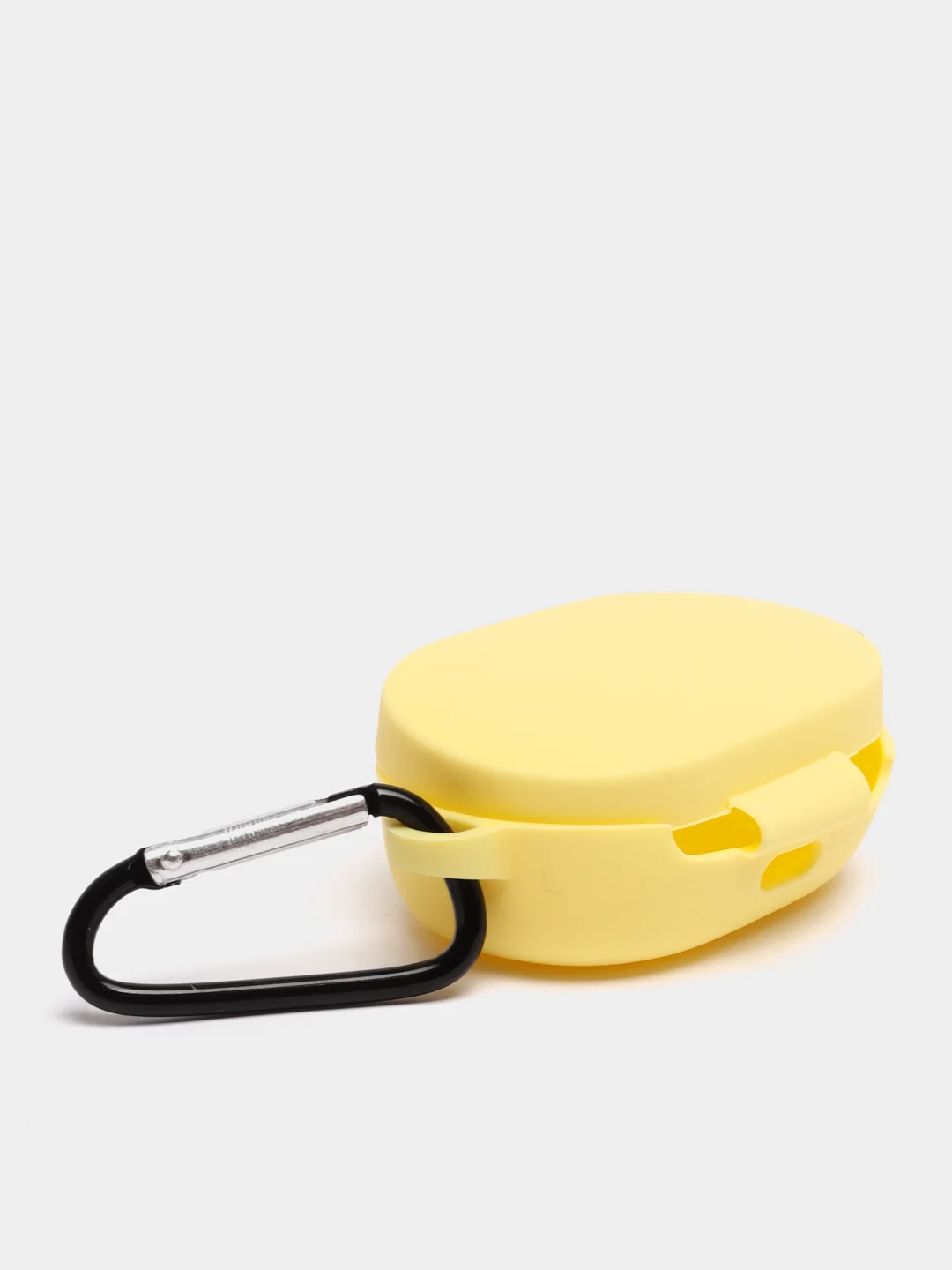 Лимонный чехол для наушников Xiaomi Airdots силиконовый+карабин