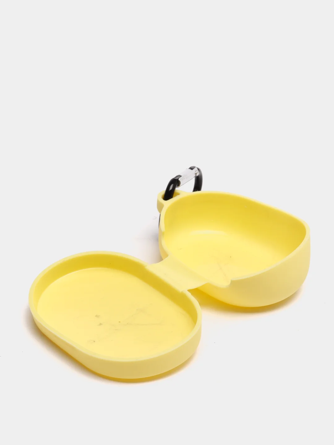 Лимонный чехол для наушников Xiaomi Airdots силиконовый+карабин
