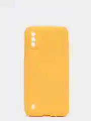 Желтый чехол Samsung Galaxy A01 / M01, Галакси А01 / М01 чехол силиконовый рифленый