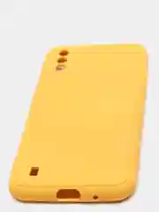 Желтый чехол Samsung Galaxy A01 / M01, Галакси А01 / М01 чехол силиконовый рифленый