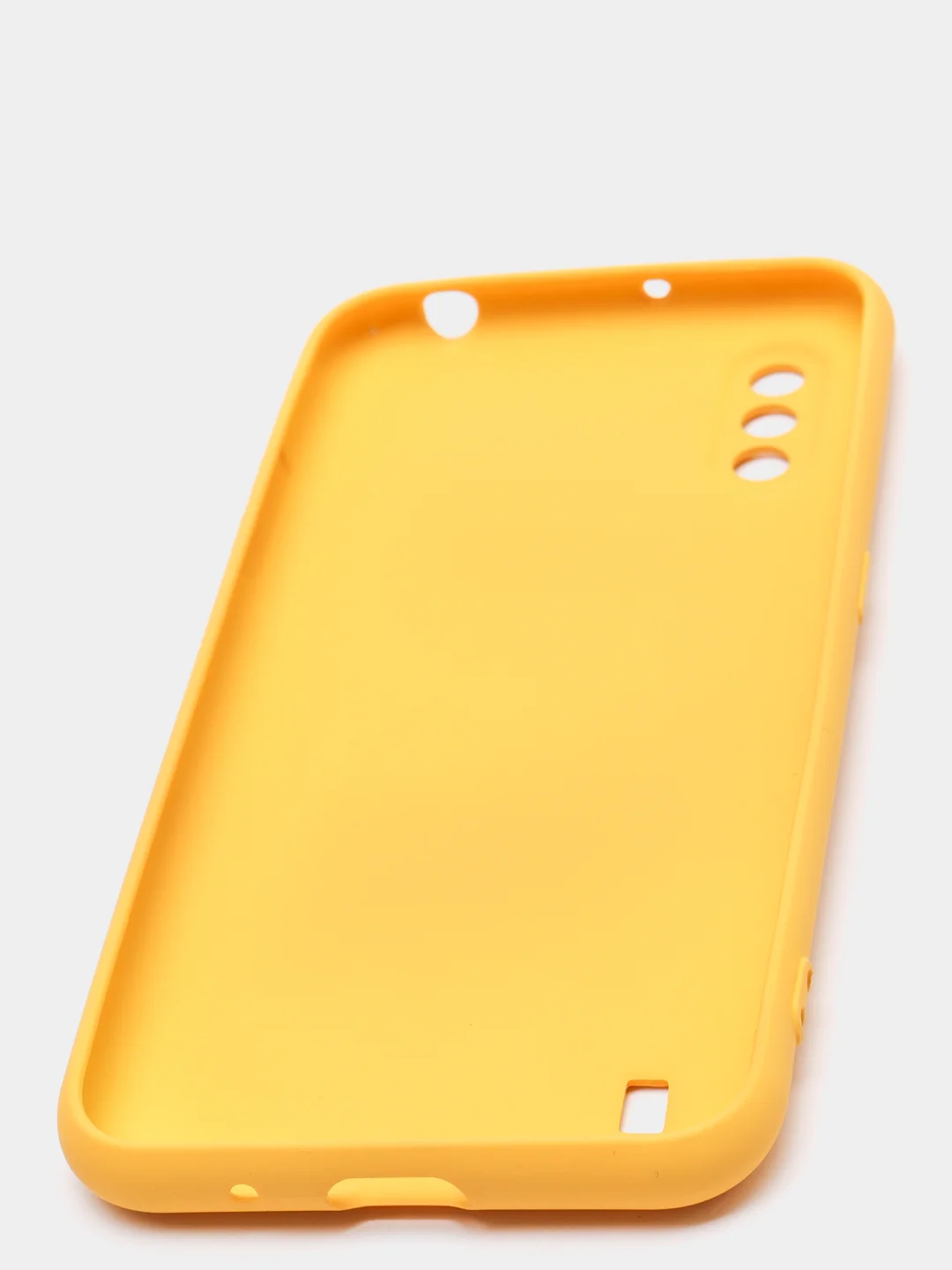 Желтый чехол Samsung Galaxy A01 / M01, Галакси А01 / М01 чехол силиконовый рифленый