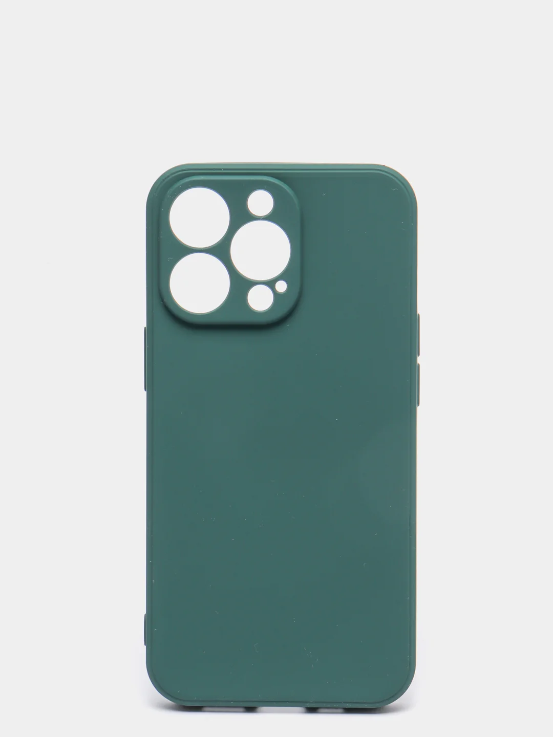 Тёмно-зелёный чехол с защитой камеры и мягкой подкладкой для iPhone 13 / 13 Pro / 12 Pro, 12 Pro Max, 11