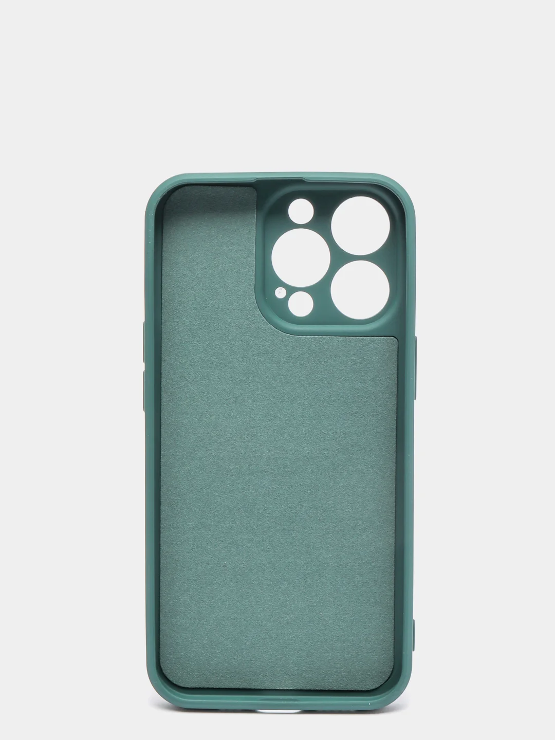 Тёмно-зелёный чехол с защитой камеры и мягкой подкладкой для iPhone 13 / 13 Pro / 12 Pro, 12 Pro Max, 11