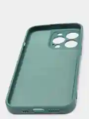 Тёмно-зелёный чехол с защитой камеры и мягкой подкладкой для iPhone 13 / 13 Pro / 12 Pro, 12 Pro Max, 11