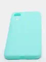 Бирюзовый чехол Samsung Galaxy A03 core, силиконовый