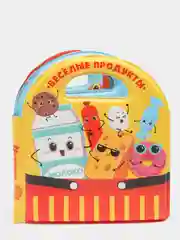 Развивающая детская книжка для игры в ванной "Овощи и фрукты"