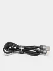 Кабель зарядка USB iphone lightning USAMS US-SJ312 U26, 1 o.m, 2.0A, нейлон, черный
