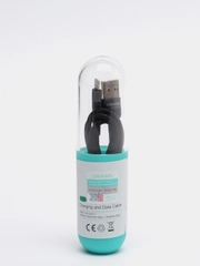 Кабель зарядка USB iphone lightning USAMS US-SJ312 U26, 1 o.m, 2.0A, нейлон, черный