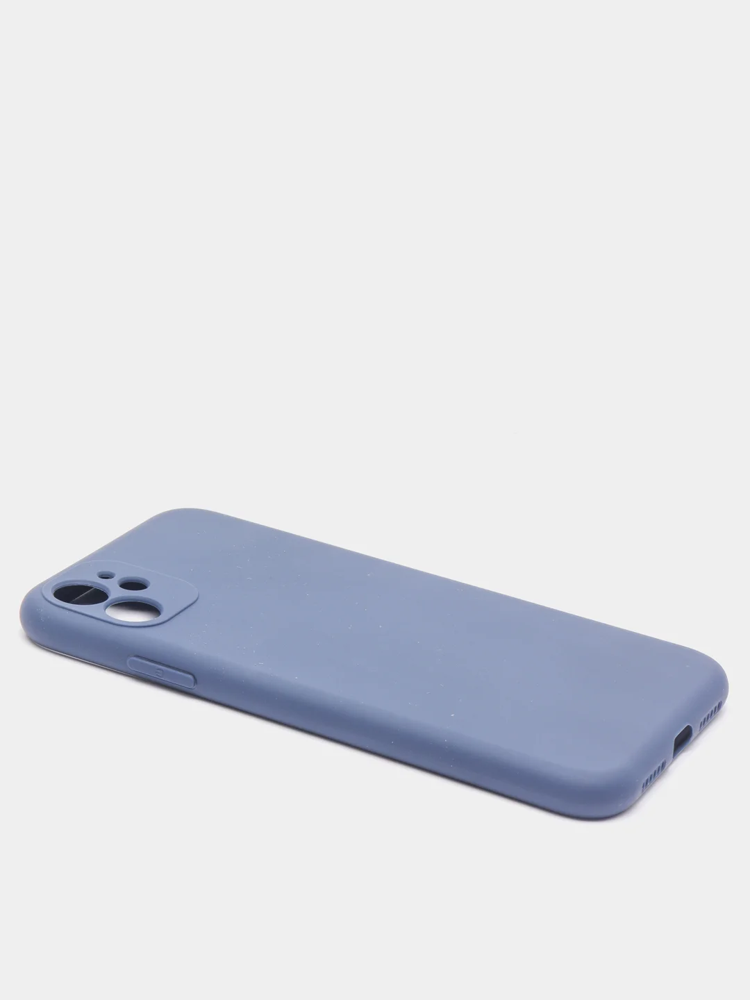 Темно-синий чехол силиконовый для iPhone 7, 8 SE 2020, 11, 12, 13, Pro, Max, mini, защита камеры