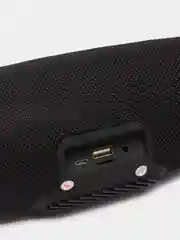 Красный колонка Bluetooth портативная со светомузыкой RGB