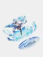 Голубой акриловая 2д фигурка по игре "Геншин импакт / Genshin Impact"