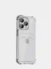 Прозрачный чехол картхолдер прозрачный для iphone 11, 12, 13, с карманом для карт, противоударный