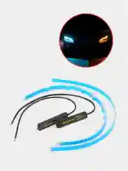 Огни дневные ходовые для автомобиля светодиодные, дхо с бегущим поворотником, 2 шт
