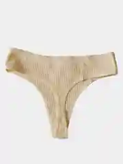 Бежевый трусы стринги женские