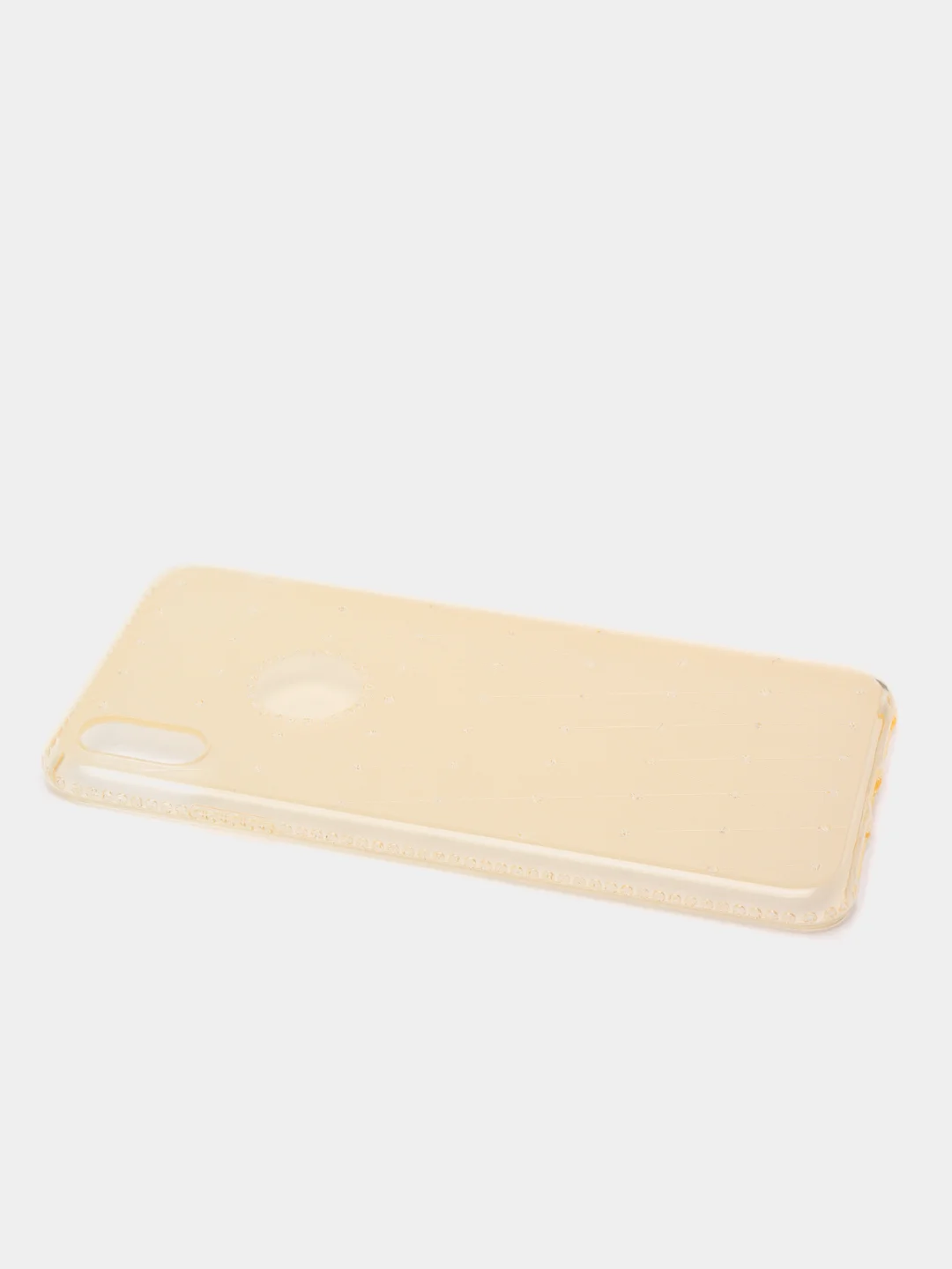 Желтый чехол для Apple iPhone Xs Max, прозрачный, силиконовый, со стразами