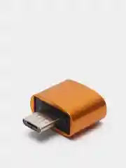 Золотой адаптер переходник с USB Type - C (вход) на OTG USB 3.0 (выход) c MicroUSB на USB