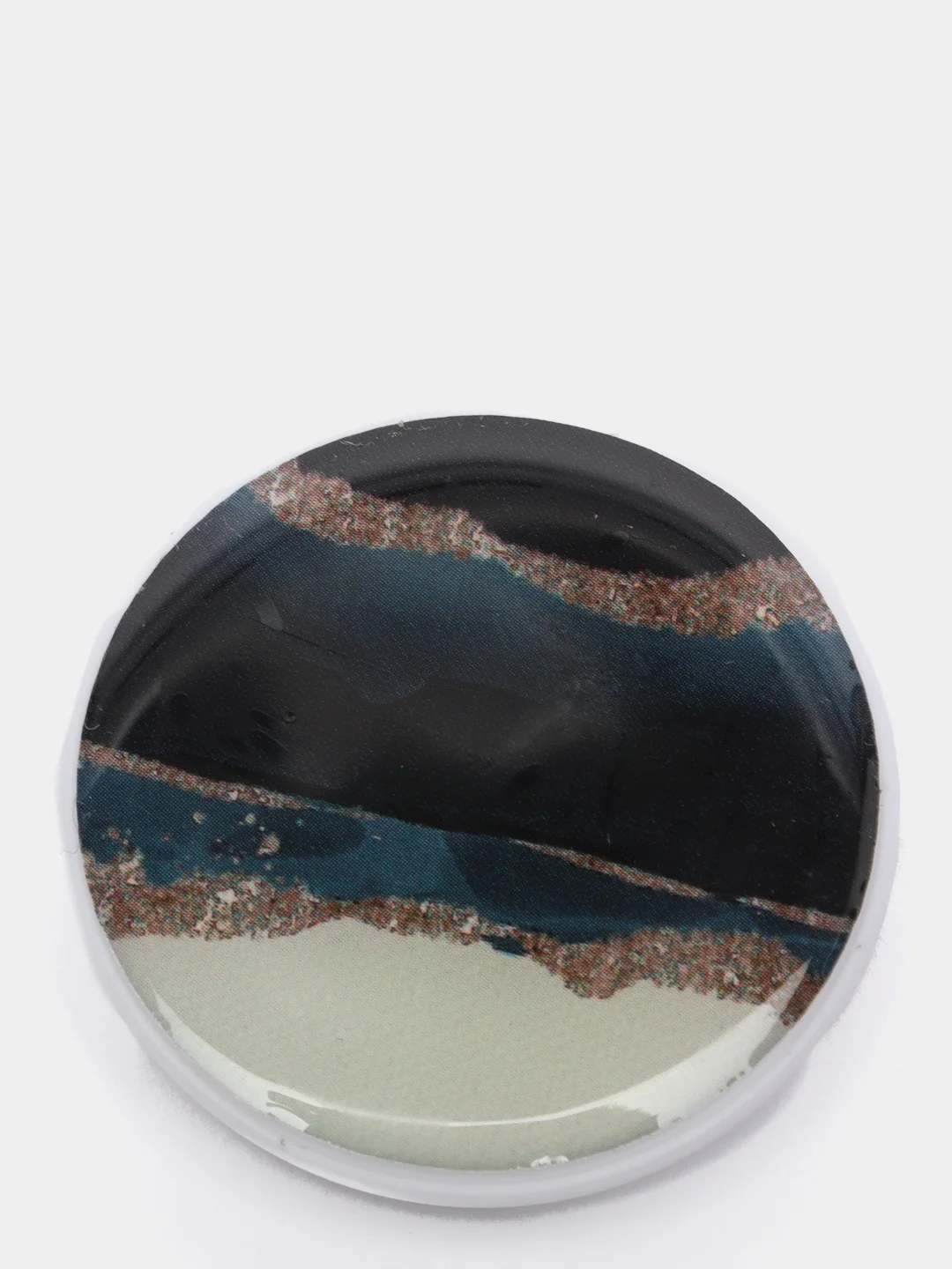 Морской попсокет Popsocket, акрил подставка держатель телефона наушников Яркие краски золото волны