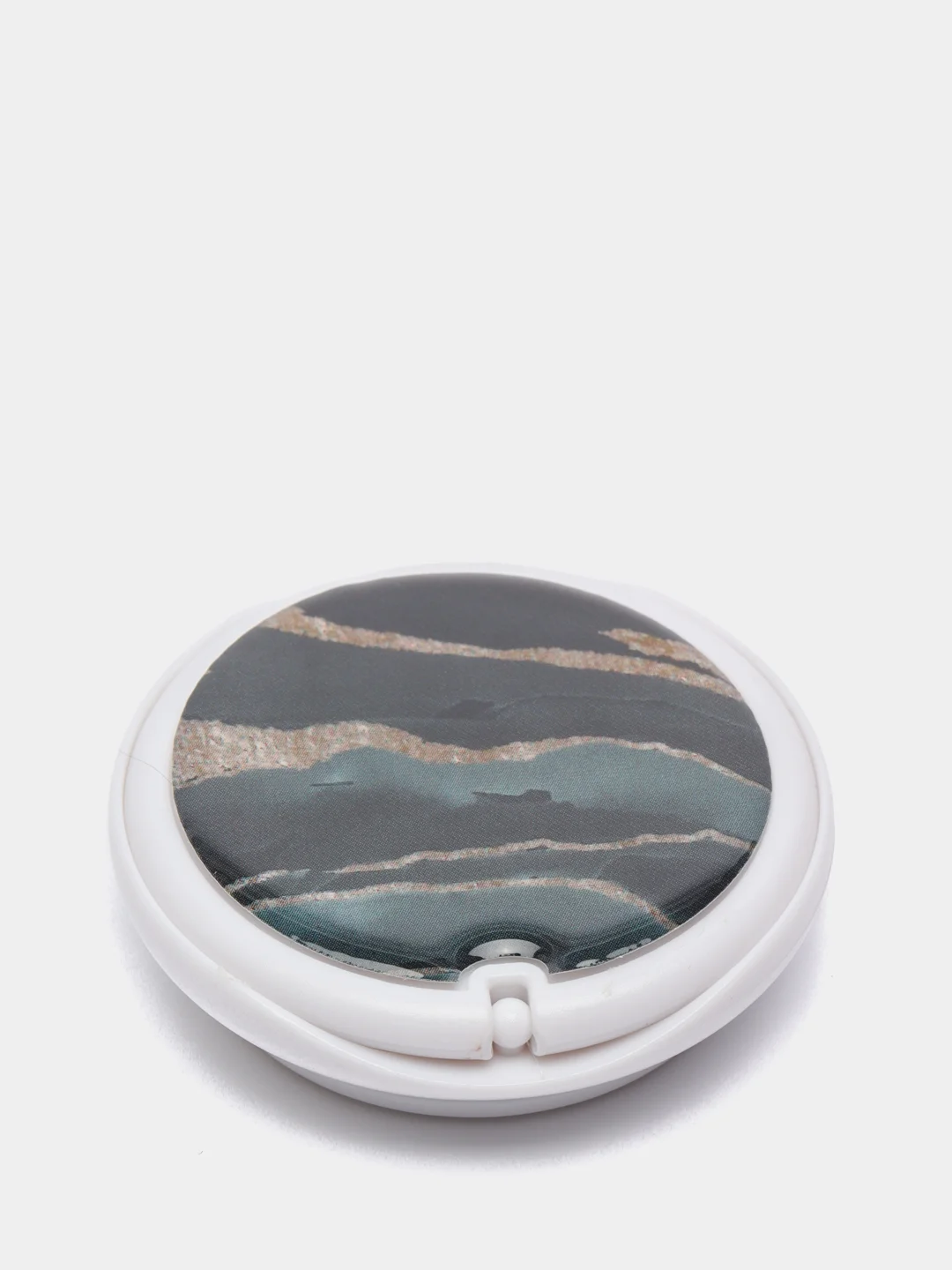 Темно-синий попсокет Popsocket Зеркало-держатель для телефона и наушников. Яркие краски, золото, волны