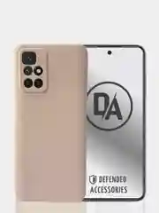 Пудровый чехол для Xiaomi Redmi 10 (6.5 дюйма) силиконовый с замшей внутри