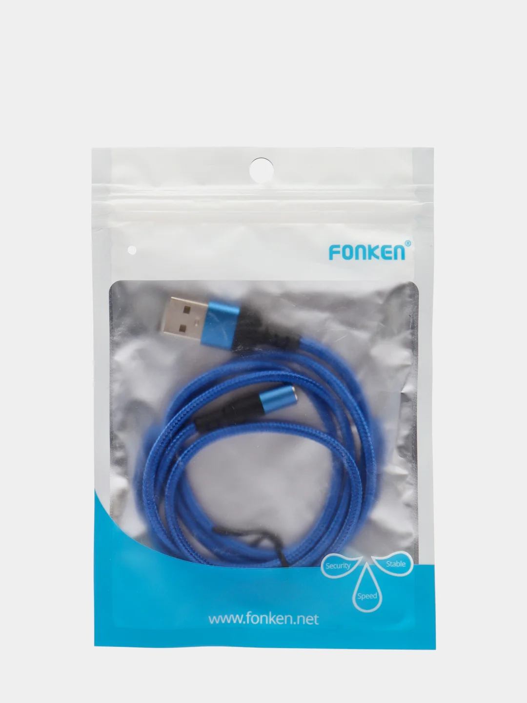 Синий магнитный кабель Fonken USB