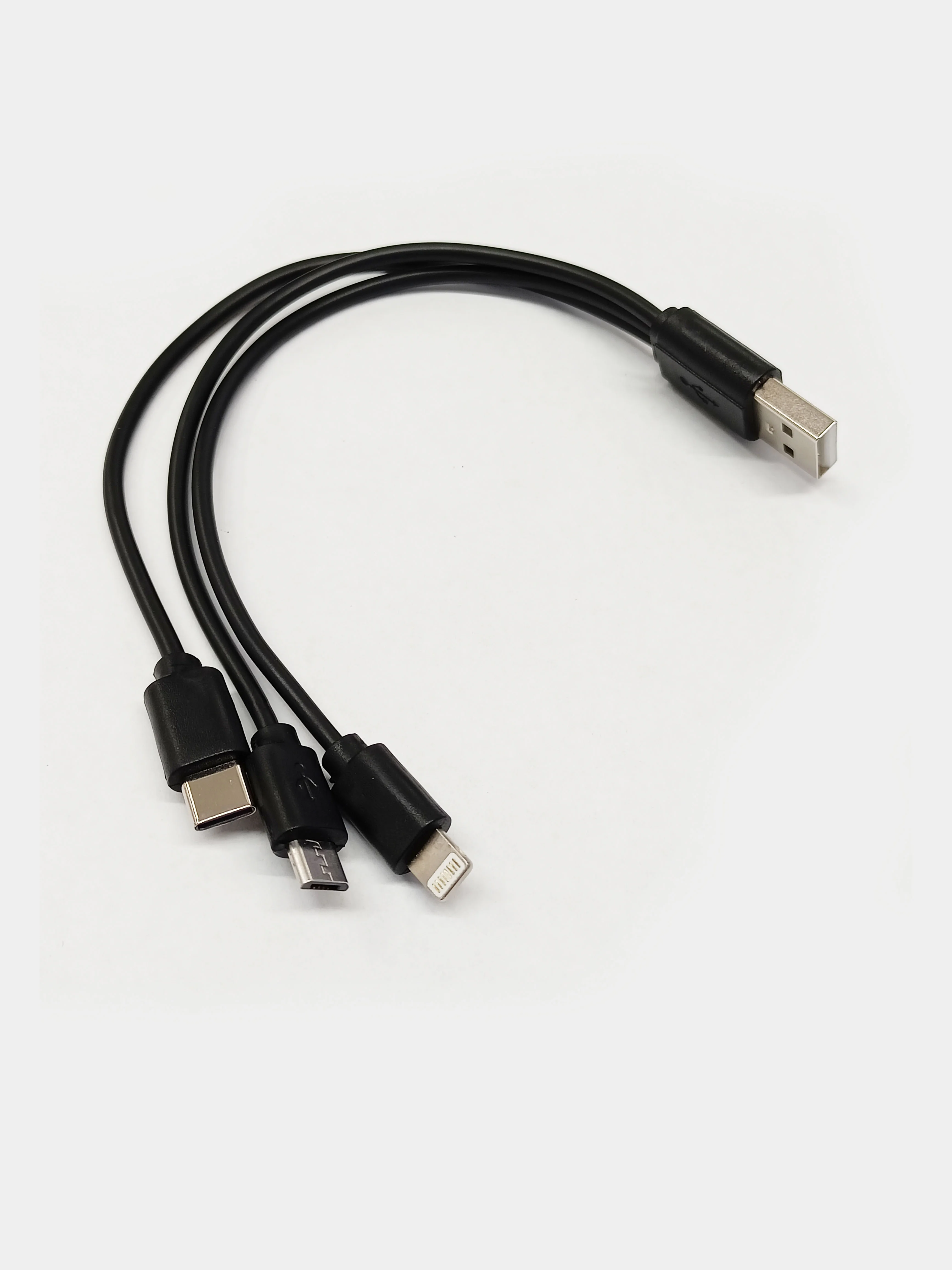 Кабель Lightning, Type-C, Micro USB 3в1