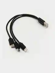 Кабель Lightning, Type-C, Micro USB 3в1