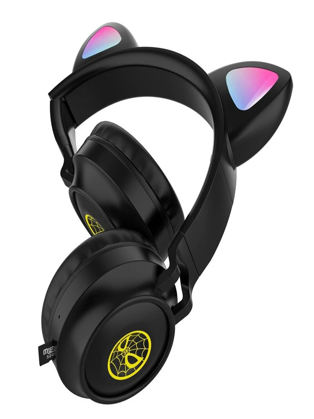 Беспроводные детские наушники со светящимися ушами Wireless Headphones ZW-038