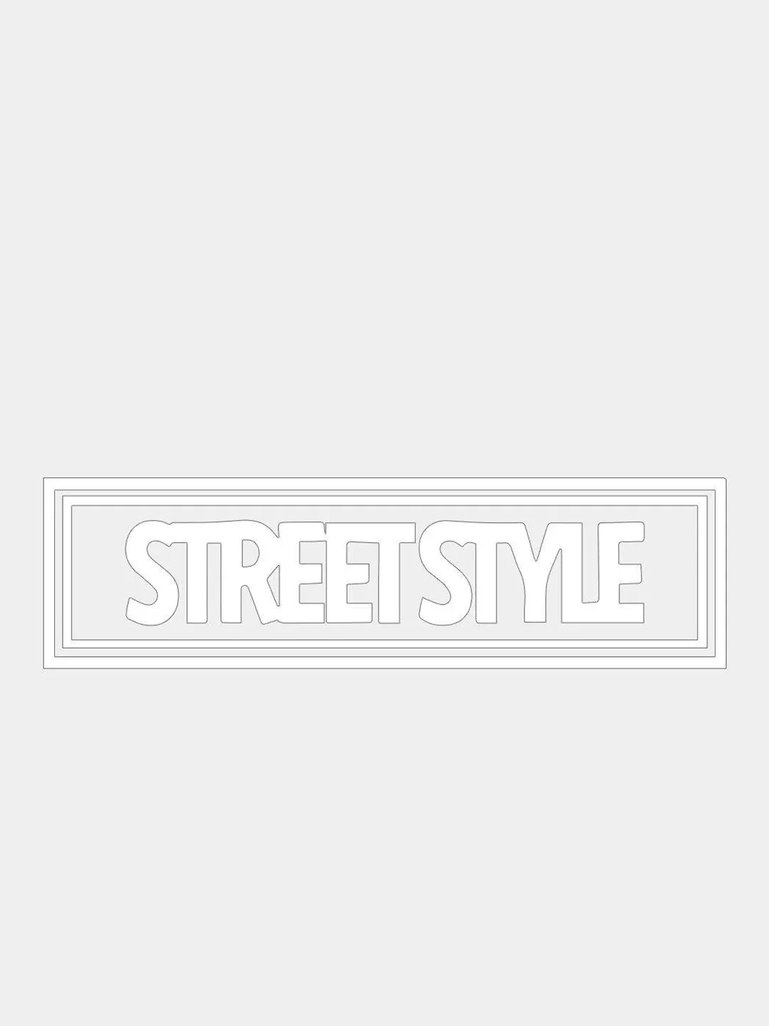 Белый jdm наклейка STREETSTYLE